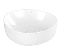 Villeroy & Boch Antao Vasque à poser - 400 x 395 x 146 mm - Blanc Alpin CeramicPlus - sans trop-plein 4a7240r1