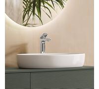 Villeroy & Boch Vasque à poser 4A7351R1 51x40 cm asymétrique CeramicPlus blanc, sans trop-plein