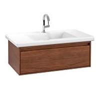 Meuble sous-lavabo Villeroy & Boch Antheus B06610, 925 x 348 x 500 mm, montage mural, 1 élément coulissant, Coloris: Noyer américain