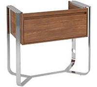 Meuble sous-lavabo Villeroy & Boch Antheus avec base en acier inoxydable B06510, 927 x 853 x 500 mm, posÃ© au sol, Coloris: Noyer amÃ©ricain - B06510PV
