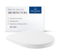 Villeroy & Boch Abattant WC Architectura 98M9C101 – déclipsable, frein de chute – Blanc