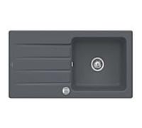 Villeroy & Boch Architectura évier encastrable 336002i4 avec garniture de vidage et actionnement excentrique, Graphit
