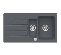 Villeroy & Boch Architectura évier encastrable 336502i4 avec garniture de vidage et actionnement excentrique, Graphit