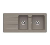 Villeroy & Boch Architectura évier encastrable 338002TR avec garniture de vidage et actionnement excentrique, Bois