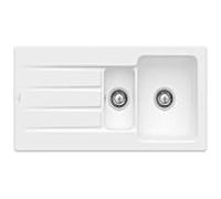 Villeroy & Boch Architectura évier intégré avec garniture de vidage et fonctionnement manuel, Stone White