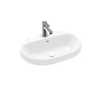 Villeroy & Boch Architectura Lavabo encastré - 600 x 450 x 170 mm - Blanc Alpin CeramicPlus - avec trop-plein - non poli 5a6660r1
