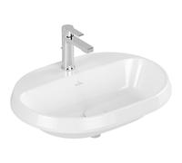 Villeroy & Boch Architectura Lavabo encastré - 600 x 450 x 170 mm - Blanc Alpin CeramicPlus - sans trop-plein - non poli 5a6661r1