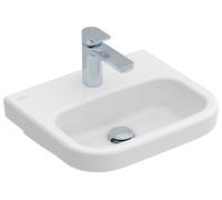 Villeroy & Boch Architectura lave-mains, rectangulaire, trou pour robinetterie au centre, sans trop-plein, 450x380mm, 437346R1, Couleur: Céramique blanche Plus