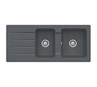 Villeroy & Boch Architectura MetalRim évier encastré 338001i4 avec jeu de déchets et fonctionnement manuel, Graphit