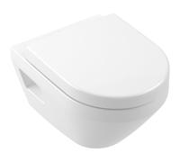 Villeroy und Boch Architectura WC -Set 4687CL01 35x48cm, ovale, montage mural, TwistFlush, horizontal, blanc Alpin