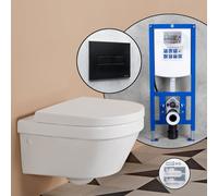 Villeroy & Boch Architectura Pack complet Cuvette suspendue et bâti-support neeos,, 4694HRR1+16601BM#SET,