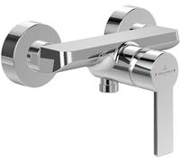 Mitigeur de douche Villeroy & Boch Architectura, mitigeur de douche avec protection anti-retour et cartouche céramique, mitigeur de douche pour montage apparent, rectangulaire, chrome