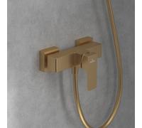 Villeroy & Boch Mitigeur de douche Architectura Square TVS12500100076 anti-retour or brossé