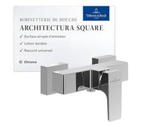 Villeroy & Boch Architectura Square Robinet de douche, mitigeur monocommande avec cartouche céramique, pour installation apparente, anti-retour, carré - Chromé