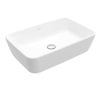 Villeroy & Boch Architectura vasque à poser 60x40.5x15.5cm - Rectangulaire avec trop-plein Blanc Alpin brillant Céramique 5a276001