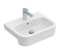 Villeroy & Boch Architectura Vasque semi-encastrée 419055R1 550 x 430 x 170 mm, Blanc Alpin CeramicPlus, avec trop-plein