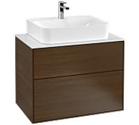 Villeroy & Boch armoire de base Finion F09100GN 80x60,3x50,1cm, Walnut Veneer