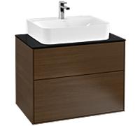 Villeroy & Boch armoire de base Finion F09200GN 80x60,3x50,1cm, Walnut Veneer