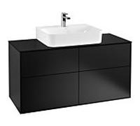 Villeroy & Boch armoire de base Finion G13200PD 120x60.3cm, Black Matt Lacquer