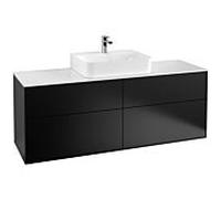 Villeroy & Boch armoire de base Finion G19100PD 160x60.3cm, Black Matt Lacquer