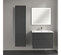 Villeroy & Boch Armoire haute Finero C53200FP 404 x 1546 x 352 mm, Glossy Grey , charnière à gauche