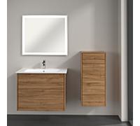 Villeroy & Boch Armoire latérale Finero C53101RH 2000 tiroir, 404 x 866 x 352 mm, Kansas Oak, charnière à droite