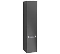 Villeroy & Boch armoire Subway 2.0 Villeroy & Boch A70900PD 35x165x37cm, gauche, poignée argent mat, laqué noir mat
