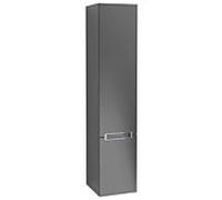 Villeroy & Boch armoire Subway 2.0 Villeroy & Boch A71010PD 35x165x37cm, droite, poignée chromé , laqué noir mat