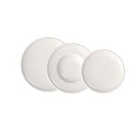 Villeroy & Boch - Artesano Ensemble D’Assiettes, 6 P., Ensemble De Vaisselle Pour 2 Personnes, Porcelaine Premium, Blanc