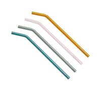 Villeroy & Boch Artesano Hot & Cold Beverages Paille en Verre, Lot de 5, 23 cm, Verre Borosilicate, Multicolore