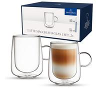 Villeroy & Boch - Artesano Hot&Cold Beverages verre à latte macchiato, verres à double paroi pour boissons froides et chaudes, verre borosilicate, résistant au lave-vaisselle et au four à micro-ondes