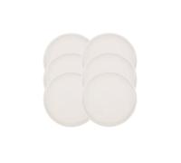 Villeroy & Boch Artesano original Assiettes plates 27 cm (10-4130-2620), Premium Assiettes 6, convient pour 6 personnes, Porcelaine, Blanc, 27 cm, 6 unités de