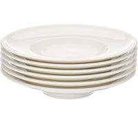 Villeroy & Boch Artesano original haut de gamme PREMIUM Porcelaine, 25 cm, 6 x Assiettes Creuses Blanc 27,5 x 27,5 x 13 cm, 6 unités de