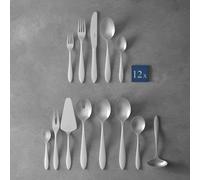 Villeroy & Boch Arthur Brossé Service de Table Couverts Set 68 Pièces Acier