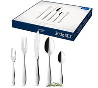 Villeroy & Boch - Arthur Ménagère 30 Pièces 6 Personnes, Garanti Lave-Vaisselle, Ensemble Couvert, Set De Couverts De Table, Acier Inoxydable
