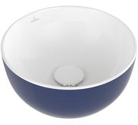 Villeroy & Boch Artis lavabo 32.5x32.5 cm ronde à poser bleu 438932BCS4