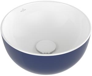 Villeroy & Boch Artis lavabo 32.5x32.5 cm ronde à poser bleu 438932BCS4
