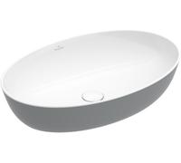 Villeroy & Boch Artis lavabo 61x41 cm ovale à poser blanc-gris/pierre mat 419861BCT7