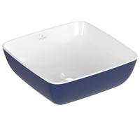 Villeroy & Boch Artis, lavabo à poser, carré, sans trop-plein, 410x410mm, 417841BCS4, Couleur: Océan profond