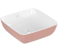 Villeroy & Boch Artis, lavabo à poser, carré, sans trop-plein, 410x410mm, 417841BCT0, Couleur: poudre