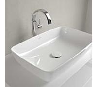 Villeroy & Boch Artis Vasque à poser 417258R1 58 x 38 cm, sans trou de robinetterie ni trop-plein, CeramicPlus Blanc Alpin