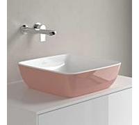 Villeroy & Boch Artis vasque à poser 417841BCT0 41x41cm, sans trou pour robinetterie, sans trop-plein, Powder