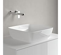 Villeroy & Boch Artis Vasque à poser 417841R1 41 x 41 cm, sans trou de robinetterie ni trop-plein, CeramicPlus Blanc