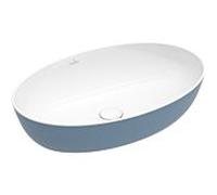 Villeroy & Boch Artis vasque à poser 419861BCW2 61x41cm, sans trou pour robinetterie, sans trop-plein, Ocean