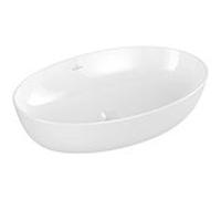 Villeroy & Boch Artis Vasque à poser 419861R1 ovale, 61 x 41 cm, sans trop-plein, CeramicPlus Blanc