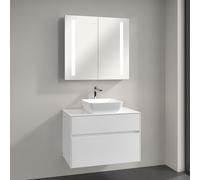 Villeroy & Boch Artis Vasque avec meuble sous-vasque Embrace, avec armoire de toilette My View 14, 417841R1+A95500DH+A4218000, My View 14