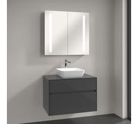 Villeroy & Boch Artis Vasque avec meuble sous-vasque Embrace, avec armoire de toilette My View 14, 417841R1+A95500FP+A4218000, My View 14