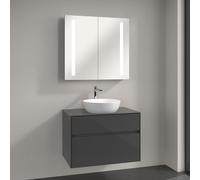 Villeroy & Boch Artis Vasque avec meuble sous-vasque Embrace, avec armoire de toilette My View 14, 417943R1+A95500FP+A4218000, My View 14