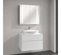 Villeroy & Boch Artis Vasque avec meuble sous-vasque Embrace, avec armoire de toilette My View 14, 419861R1+A95500DH+A4218000, My View 14
