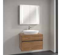 Villeroy & Boch Artis Vasque avec meuble sous-vasque Embrace, avec armoire de toilette My View 14, 419861R1+A95500RH+A4218000, My View 14